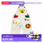 日潮跑腿mikihouse 90c Multi Ｍ 儿童卡通图标背带长裤