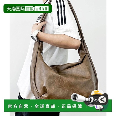 日本直邮florge 大容量轻便皮革质感简约半月形单肩包 [FL8218AW0