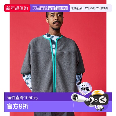 1h可退 日本直邮BURLAP OUTFITTER 男女同款 Polartec保暖夹克 半