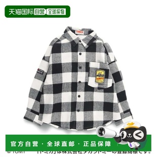 6508 1h可退 衬衫 日本直邮branshes联名男童全棉先染格纹长袖