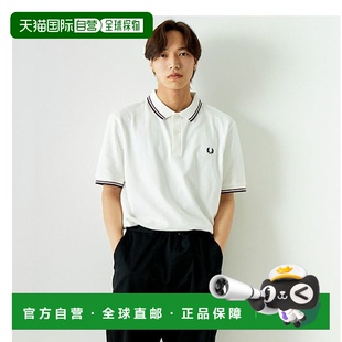 标志刺绣修身 男士 款 短袖 M3600 日本直邮FRED Polo衫 PERRY