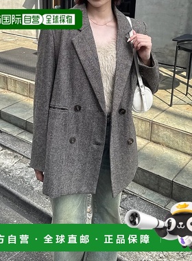 1h可退 日本直邮mline 女装 宽松腰带设计 长款开衫外套 MLZ10523