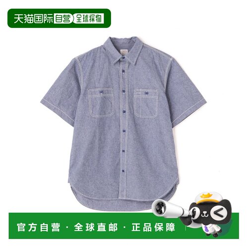 日本直邮AVIREX DAILY BASIC CHAMBRAY S/S SHIRT短袖衬衫 [58983