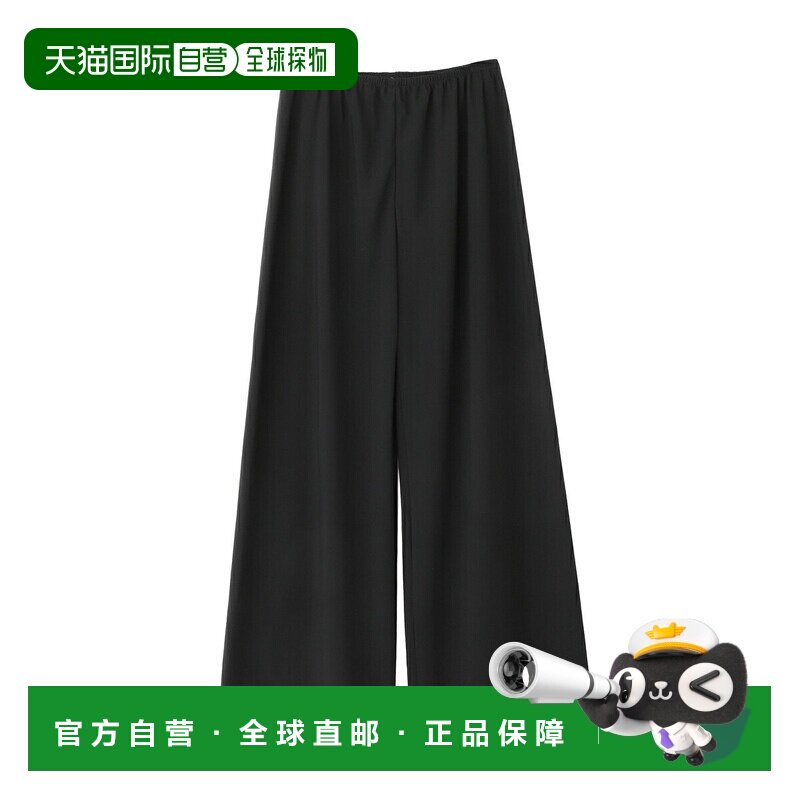 日本直邮THE ROW GALA PANT 女士宽腿休闲裤 羊毛斜纹布 松紧腰图片