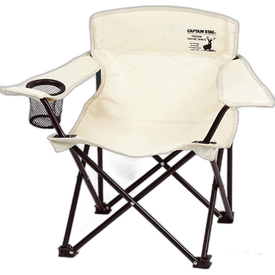 日本直邮Captain Stag 男士女士 Charmant 户外椅子带饮料架户外