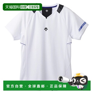 排球衬衫 日本直邮Descente 短袖 练习衬衫 DV4 后卫男子女子排球短袖