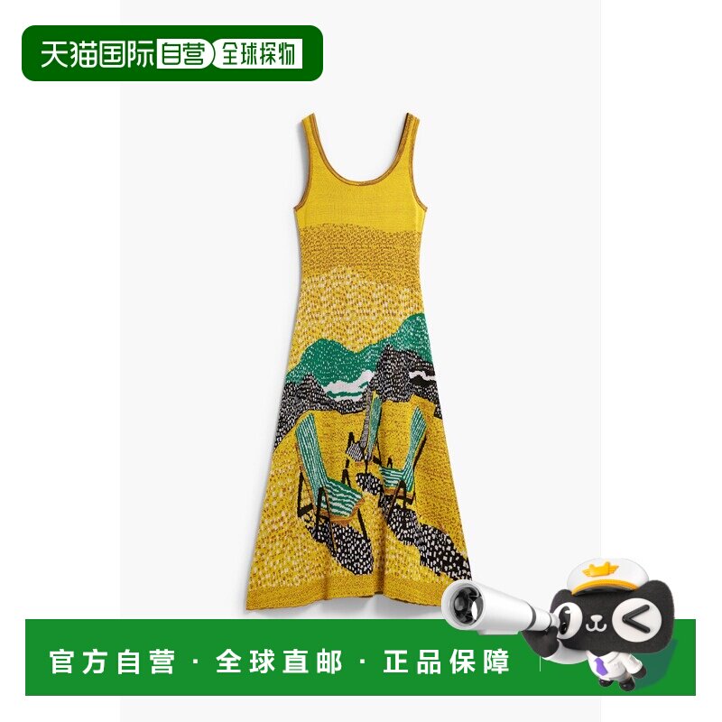 日本直邮Desigual 德诗高 女装 提花针织吊带连衣裙 26SWVF19图片