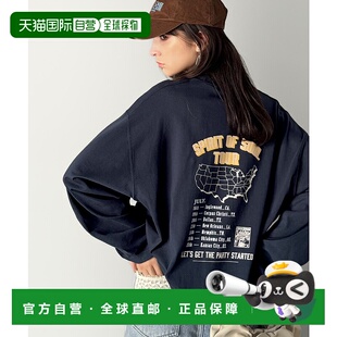 T恤 棉长袖 前后印花设计复古巡演log 日本直邮Java男女同款 1h可退
