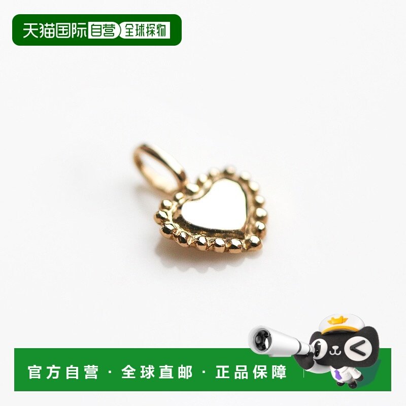 1h可退 日本直邮cui-cui K10YG 黄金心形项链吊坠 781273cuicui
