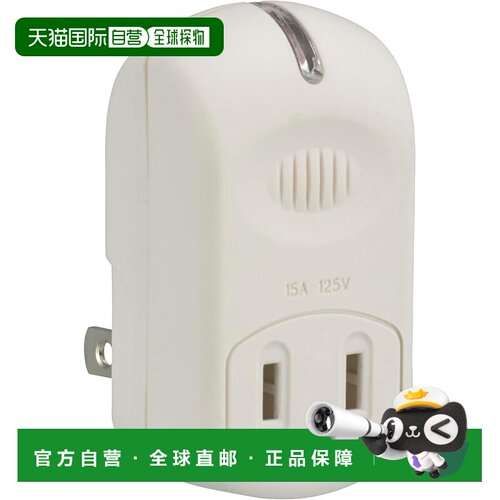【日本直邮】OHM 电源板 强防雷保护 1 个插座 白色 HS-TM1MK3PBT