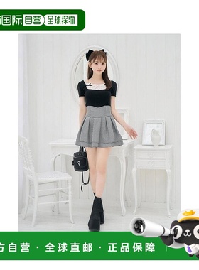 日本直邮日潮 michellmacaron美腿格子裙（附内裤）SMD0230半身裙