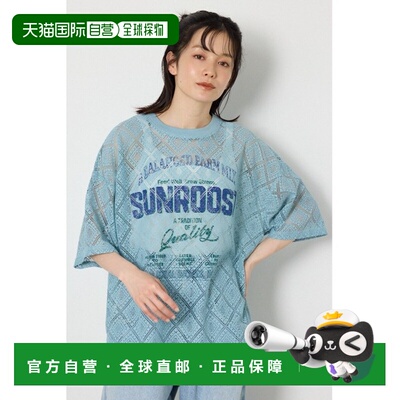日本直邮RODEO CROWNS WIDE BOWL 女士 蕾丝印花T恤 420JSR903051