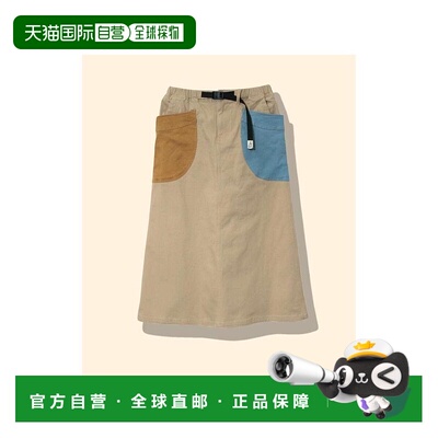 日本直邮日潮 go slow caravan帆布侧口袋裙（女款）702481001021