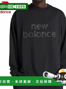 日本直邮New Balance 长袖T恤 AMT53172-BK训练服