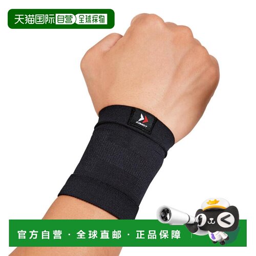 【日本直邮】Zamst赞斯特户外运动轻薄型护腕左右通用S黑色 38030