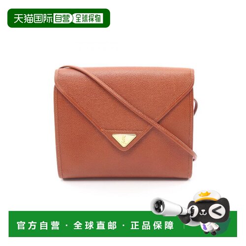 日本直邮中古YSL圣罗兰女包B级9新shoulder bag斜挎包牛皮斜挎包