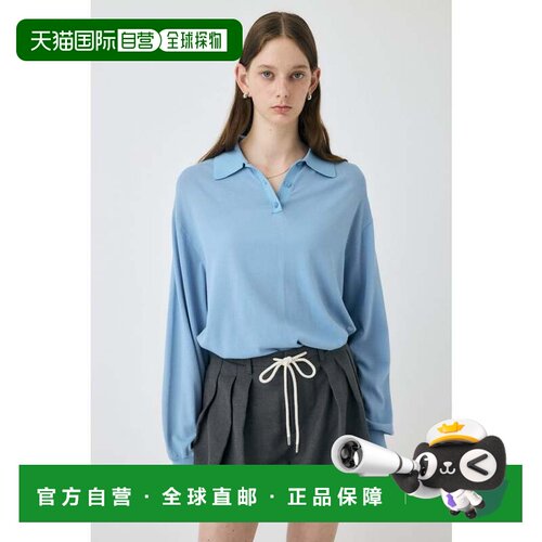 日本直邮MOUSSY BORDER KNIT 波罗 L 蓝1