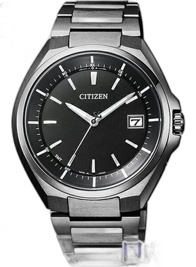 日本直邮 CITIZEN 西铁城 ATTESA Eco Drive 电波手表黑色男士手