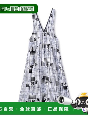 1h可退 日本直邮DES PRES 花纹砖纹提花 蓬松扩展连衣裙