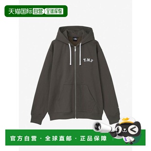 1h可退 日本直邮THE NORTH FACE TNF标志杂色拉链连帽卫衣男女同