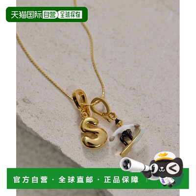 1h可退 日本直邮ear PAPILLONNER 女士雪花滑手造型可拆卸S字母吊