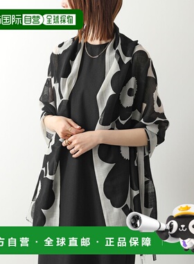 日本直邮Marimekko Fiore Unikko 围巾/披肩091653女士羊毛薄纱花