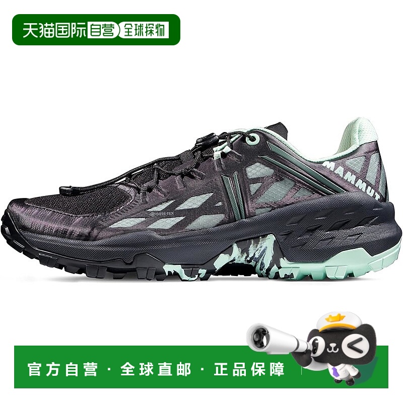 【日本直邮】猛犸象 Sertig Low GTX 女款徒步鞋 黑/绿3030-05010