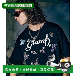 GB0224 1h可退 宇宙主题刺绣图案T恤 男女同款 CS02 日本直邮glamb