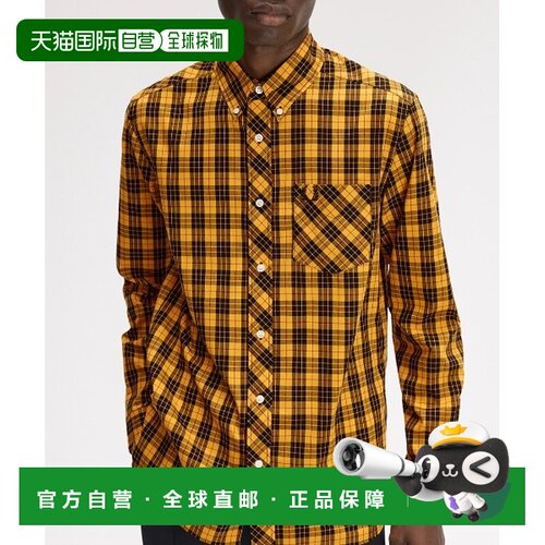 日本直邮FRED PERRY 男女同款 全棉塔特姆格纹牛【付后1h可退】