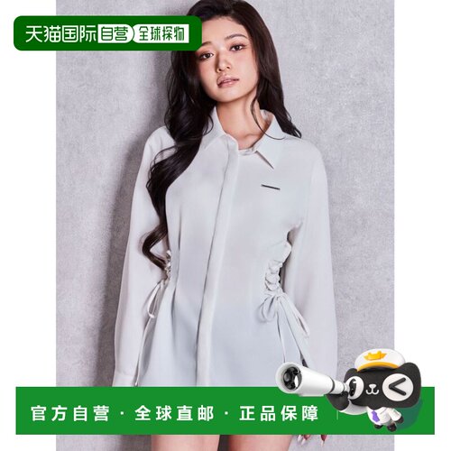 日本直邮GYDA 女士 收腰侧系带通勤衬衫 07265040【付后1h可退】