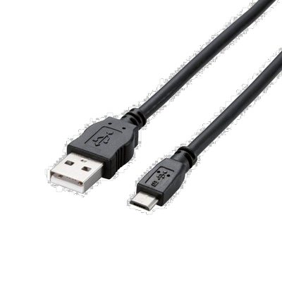 【日本直邮】宜丽客Elecom平板电脑用USB2.0数据线A-microB/0.8m