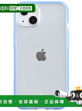 【日本直邮】Gourmandise  iPhone13全包透明手机壳蓝色IFT-91LBL
