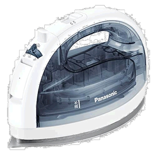 【日本直邮】Panasonic松下 无绳蒸汽W头熨斗 透明灰NI-WL407-H