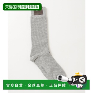 MEN 男装 千鸟格纹 1h可退 亲肤柔软 ÇA 中筒袜 编 日本直邮COMME