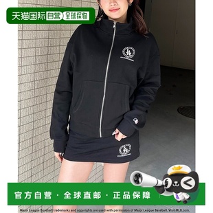 日本直邮BACK 女士MLB FIELD logo刺绣拉链卫衣裙 THE 1h可退