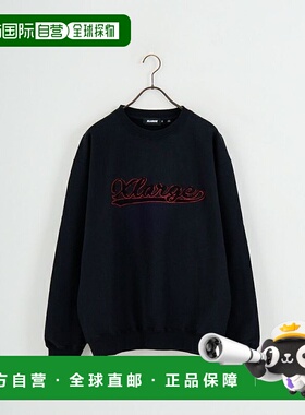 1h可退 日本直邮XLARGE男装宽松圆领卫衣 刺绣logo设计 101254012
