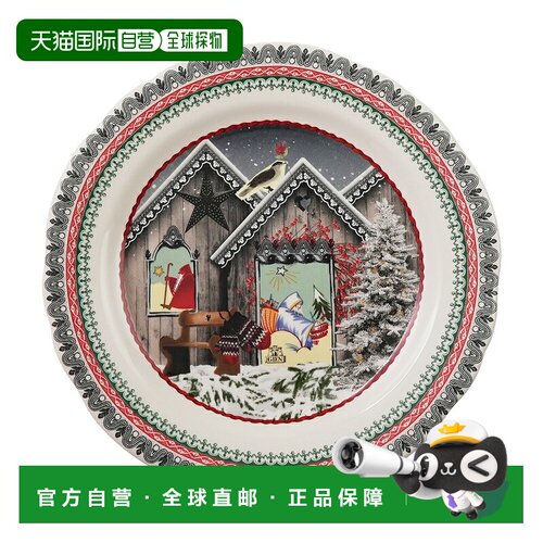 日本直邮Gien 2017 圣诞甜点盘
