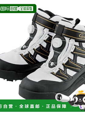 日本直邮Gamakatsu GM4549 G-Spec 钉鞋黑色/白色L码