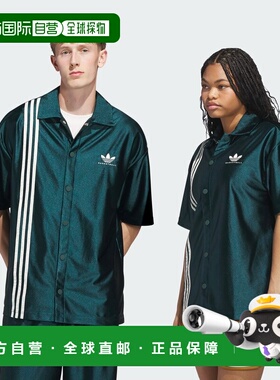 日本直邮adidas Originals 男士 女士 通用宽松运动短袖T恤 JUX45