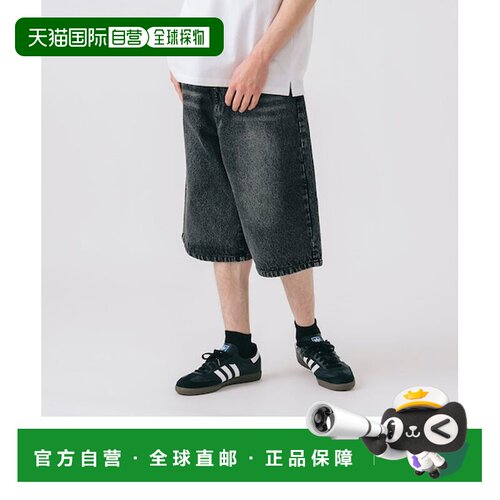 日本直邮BEAMS 胡须爆破 过度染色牛仔短裤运动