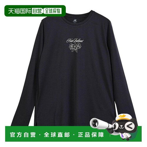 日本直邮New Balance WT6244XA-DNT 女士长袖T恤 花卉印花 涤纶