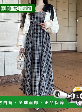 1h可退 日本直邮apres jour 女士肩部蝴蝶结薄纱吊带连衣裙 31885