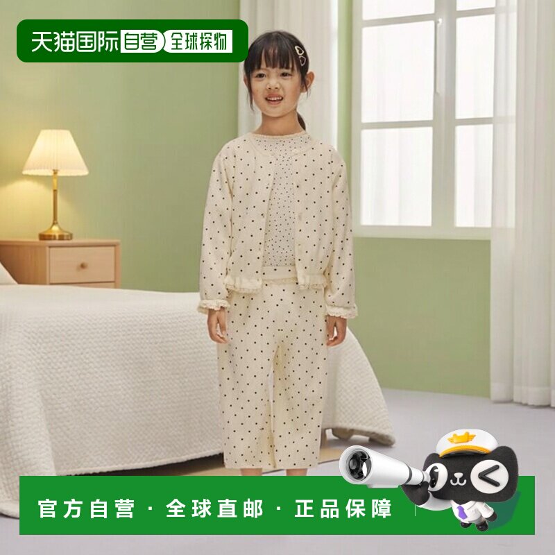 日本直邮Zara圆点图案蕾丝T恤短袖上衣女装