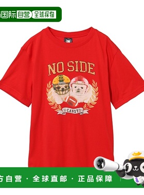 1h可退 日本直邮Candy Stripper NO SIDE 男女同款纯棉T恤 125462