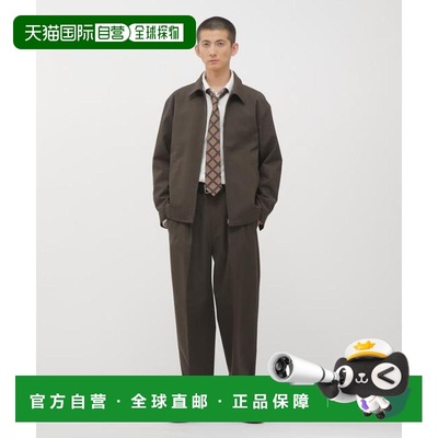 1h可退 日本直邮MARGARET HOWELL 紧密羊毛斜纹长裤男装