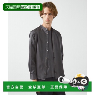 1h可退 日本直邮ABAHOUSE 男女同款ARMONICOS光泽感立领衬衫 0050
