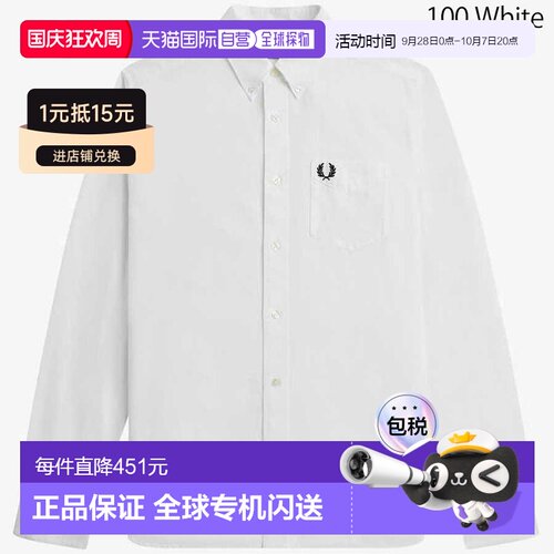 日本直邮Fred Perry 衬衫Fred Perry 长袖牛津衬衫 M5516Fred Per