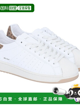 日本直邮DATE 女鞋 运动鞋 W411-BA-CA-WD BASE CALF WHITE-LEOPA