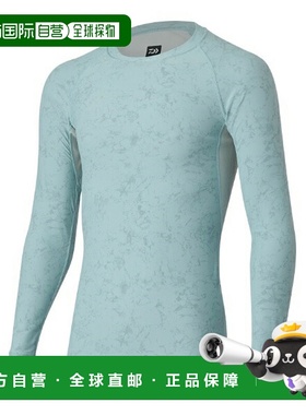 日本直邮Daiwa Innerwear DU-6021S ICEDRY 圆领汗衫 大理石蓝 XL