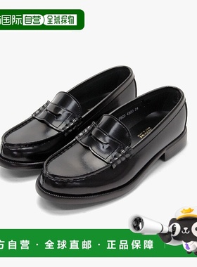 日本直邮Haruta 高中女生乐福鞋尺码 22.5-26.0合成皮革宽版3E黑